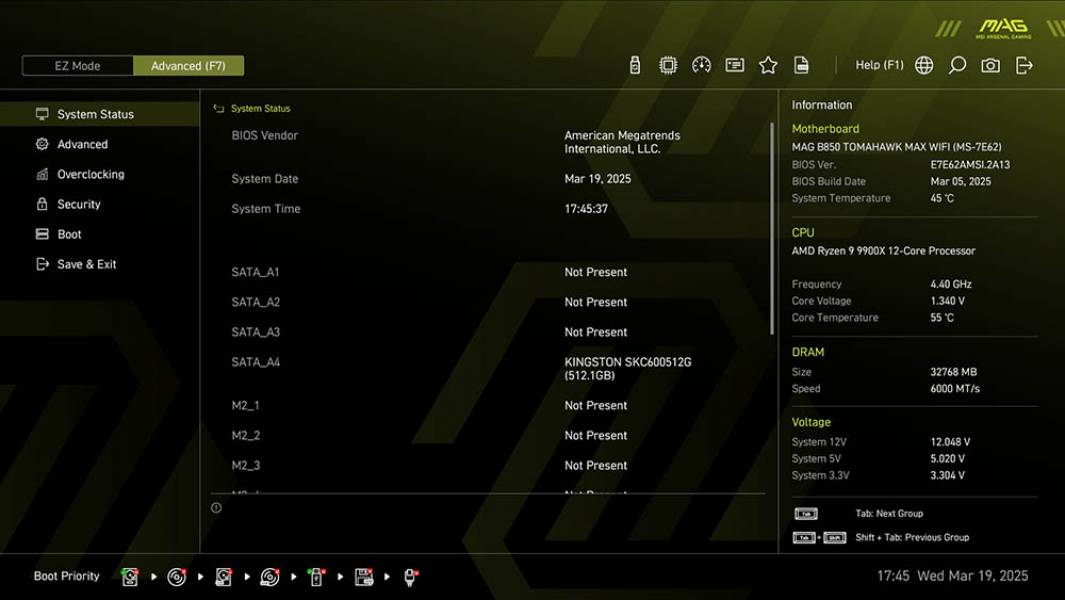 MSI MAG B850 TOMAHAWK MAX WIFI-4